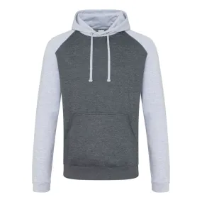 Sweat à capuche contrastée - homme - JH009 - gris 