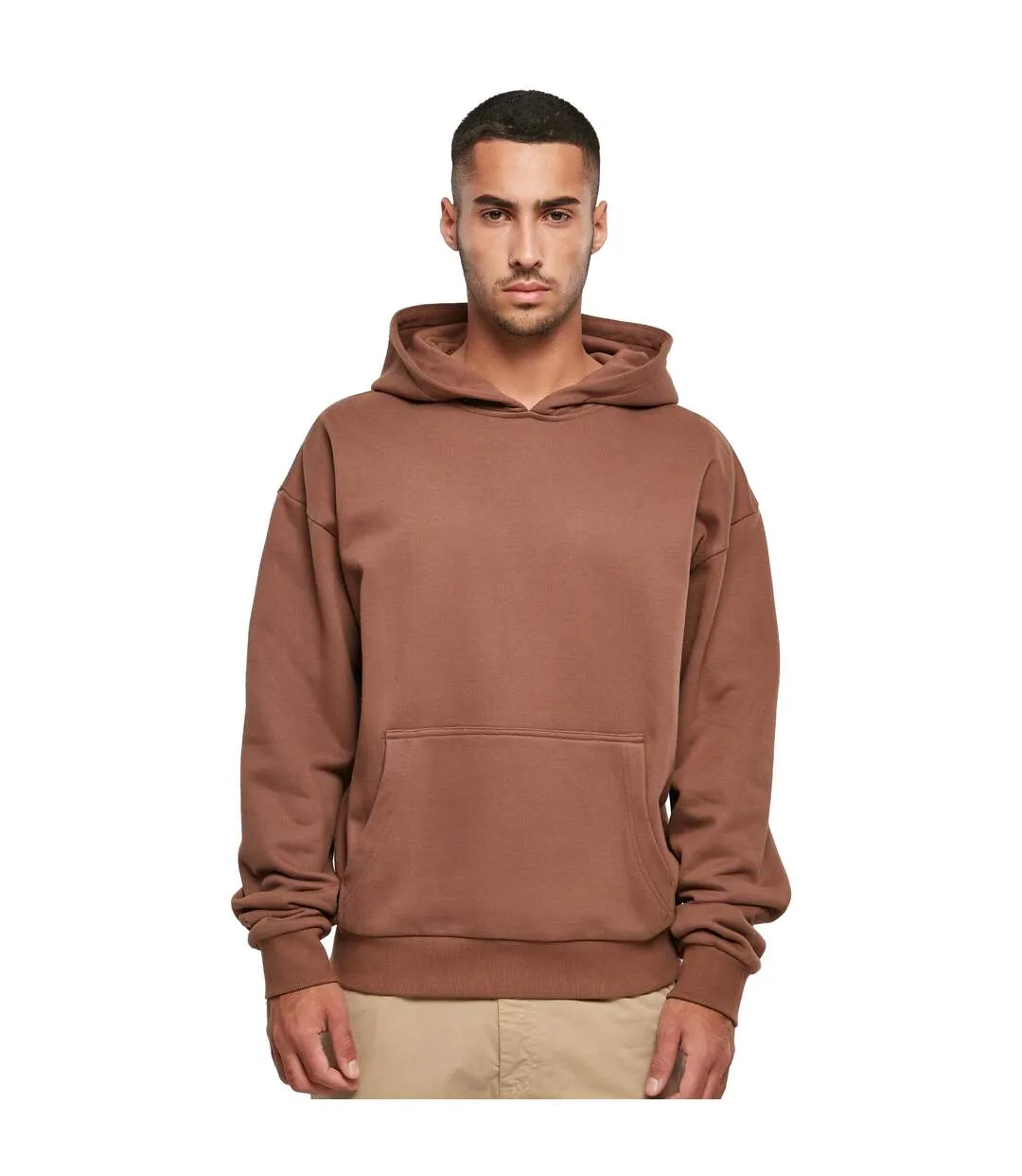 Sweat à capuche homme marron Build Your Brand