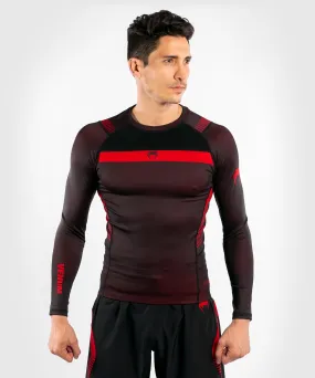 T-shirt de Compression Venum NoGi 3.0 - Manches Longues - Noir/Rouge