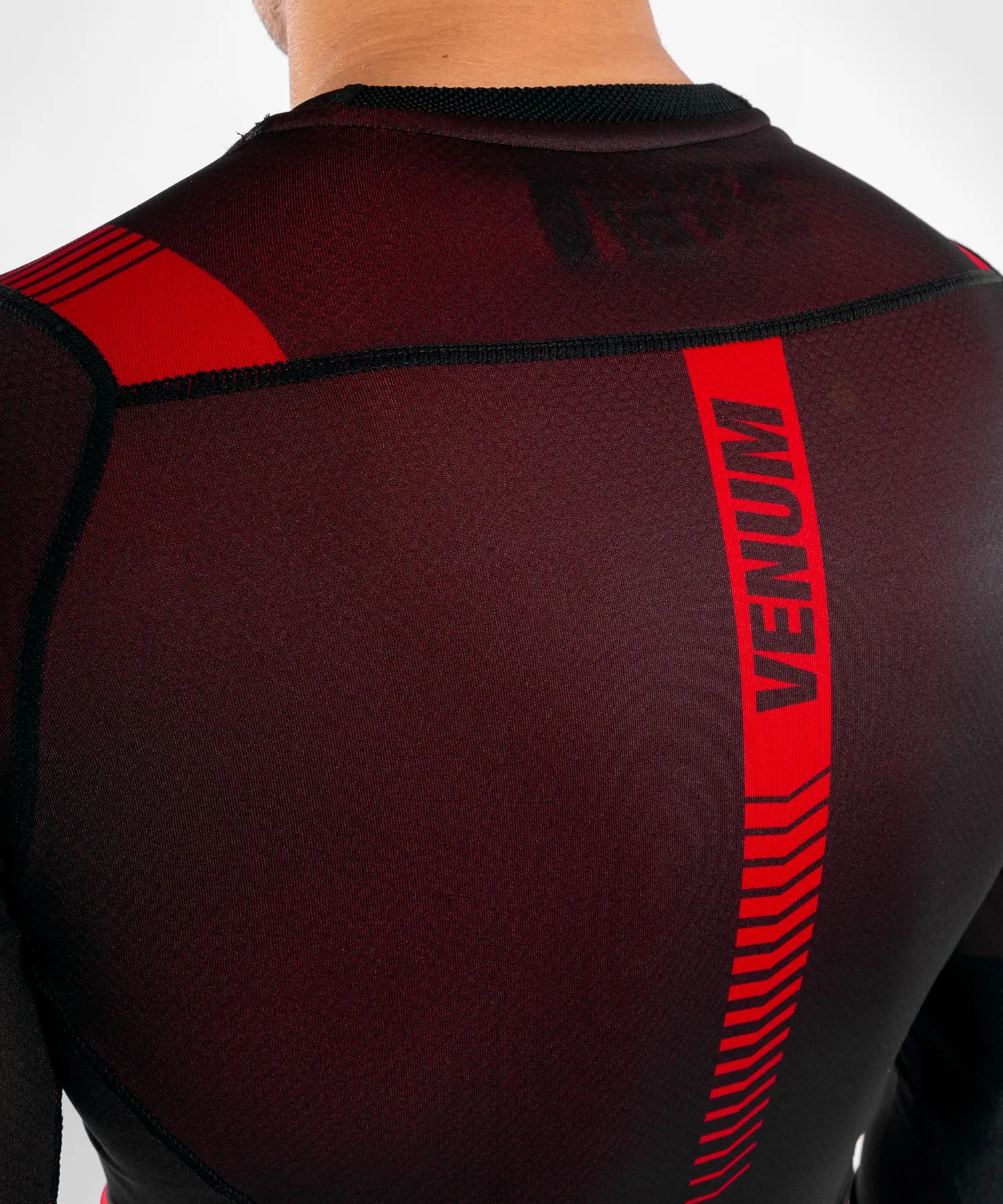 T-shirt de Compression Venum NoGi 3.0 - Manches Longues - Noir/Rouge