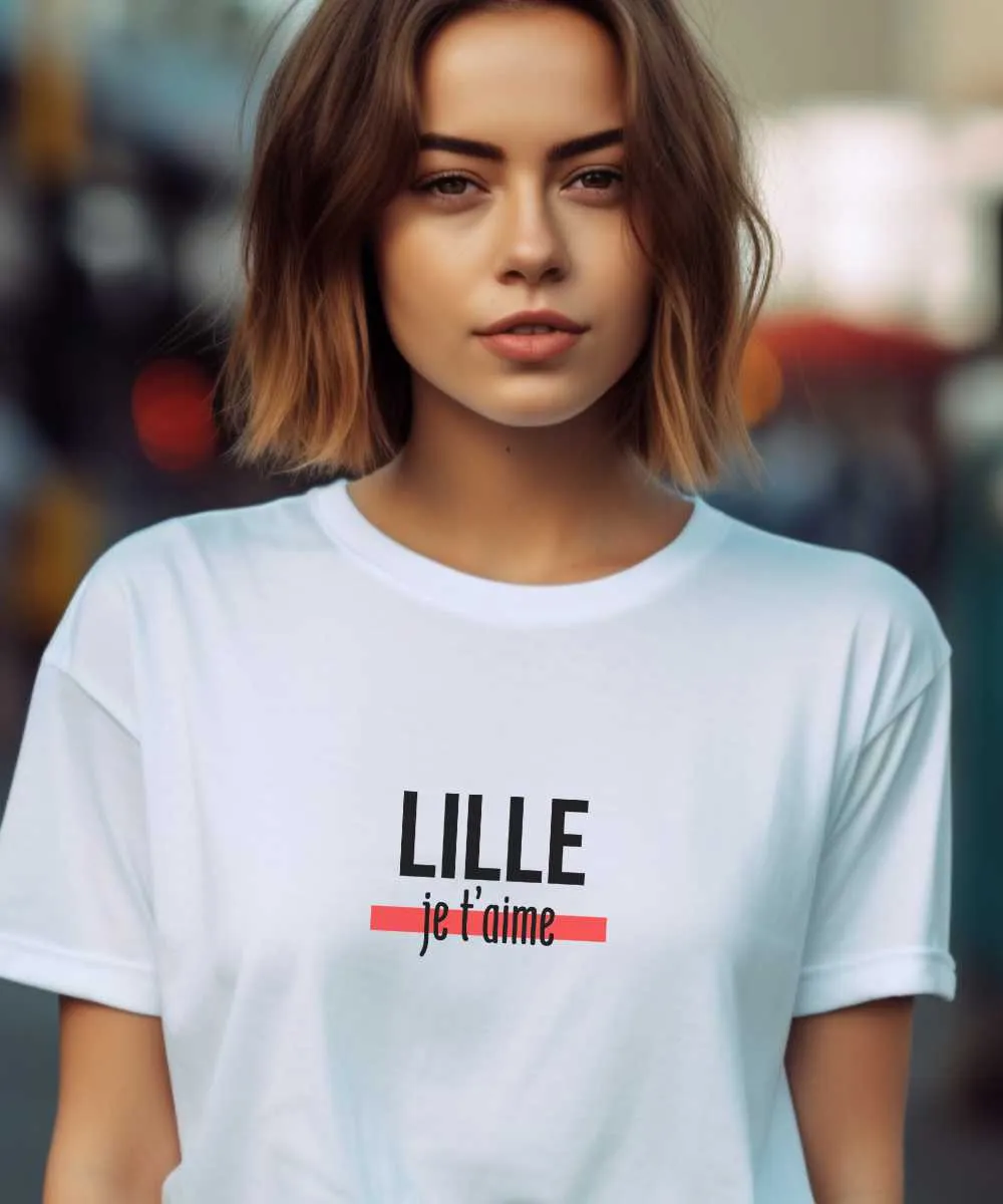 T-Shirt Lille je t'aime