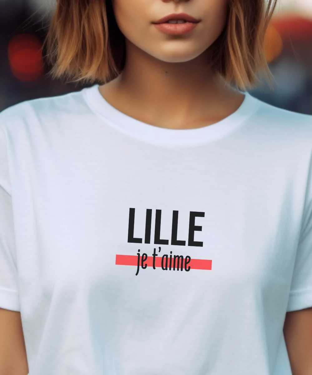 T-Shirt Lille je t'aime