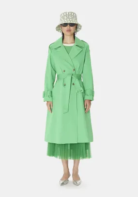 TARA JARMON  Trench-coat oversized  courte  à revers - ivan - Vert