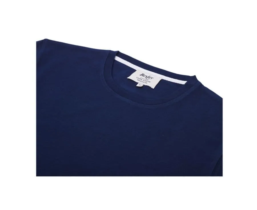 Tee-shirt coton bio uni Navy Edgar Iii