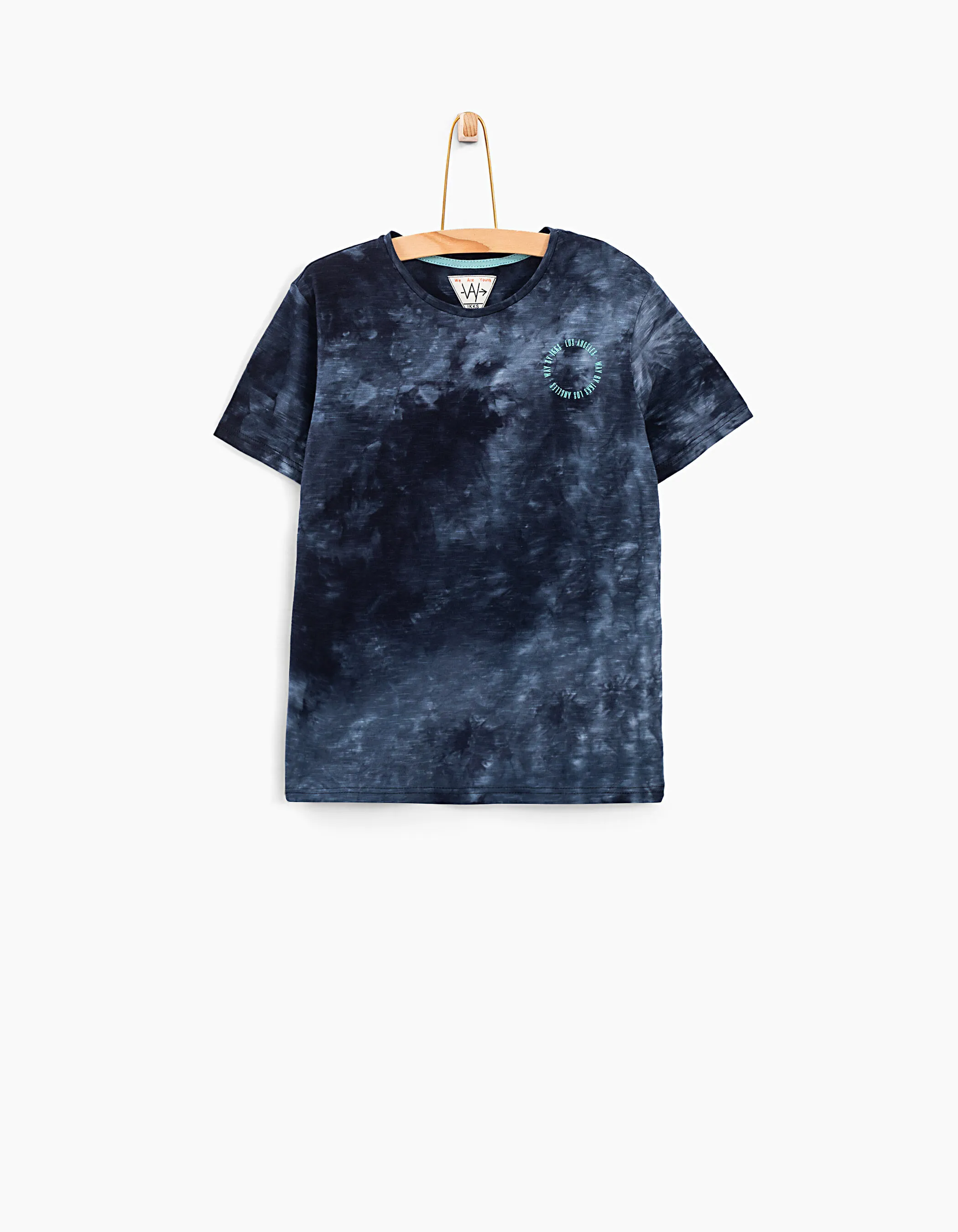 Tee-shirt navy avec effet tie and dye garçon 