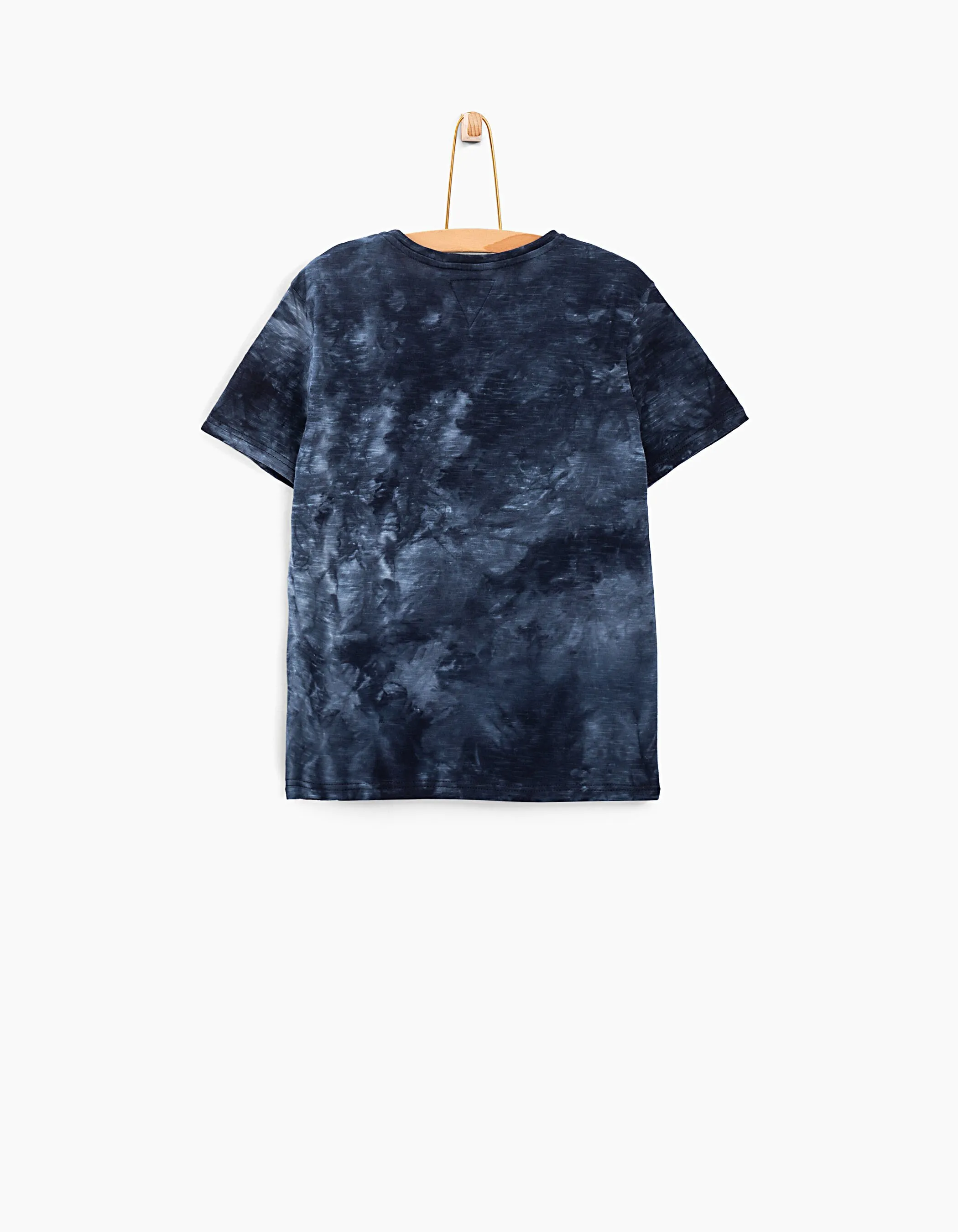 Tee-shirt navy avec effet tie and dye garçon 